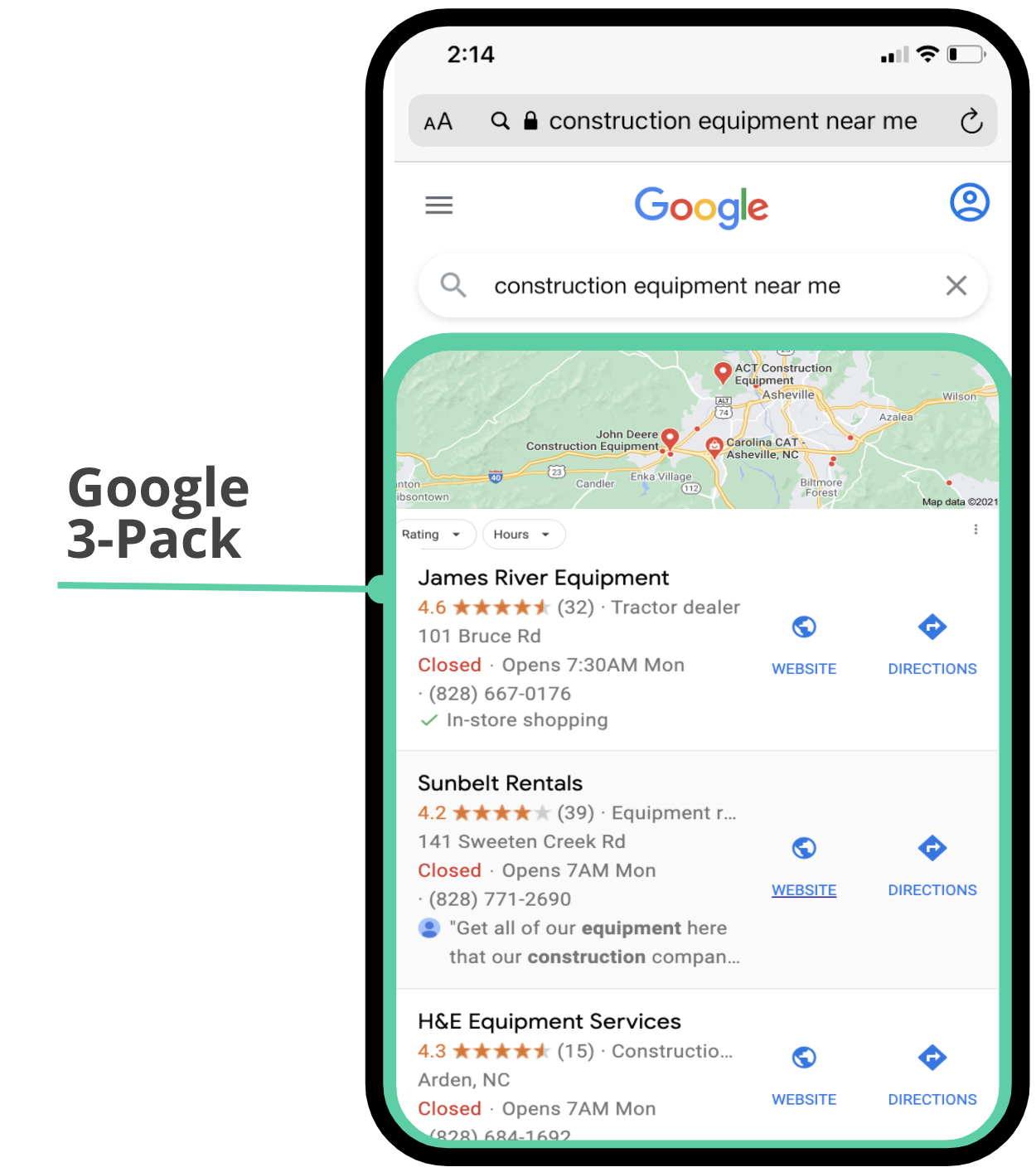 Heavy equipment Google 3-Pack